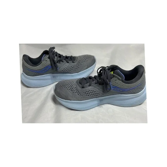 Saucony Ride 15 Womens Running Shoes Gray Blue Athletic Sneakers Size‎ 7.5 - Picture 5 of 9